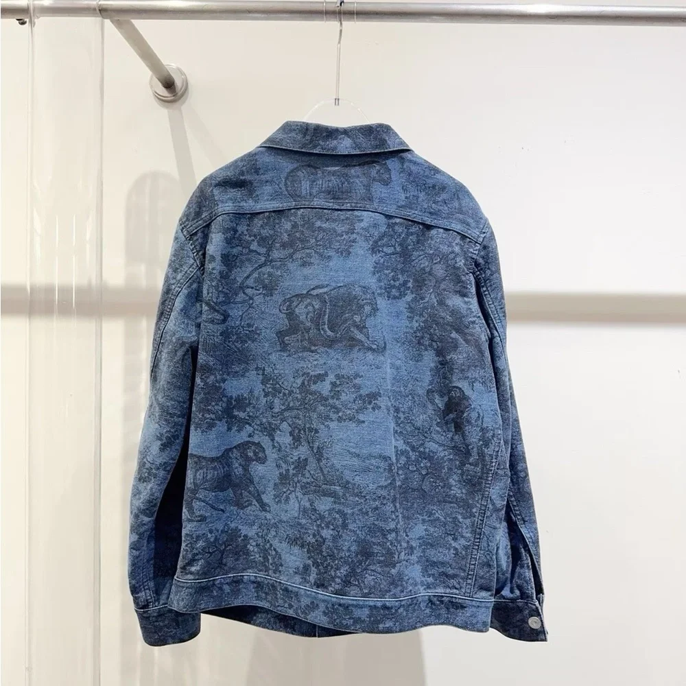 Authentic Dior Textured Blue Jacket - Picture 2 of 6